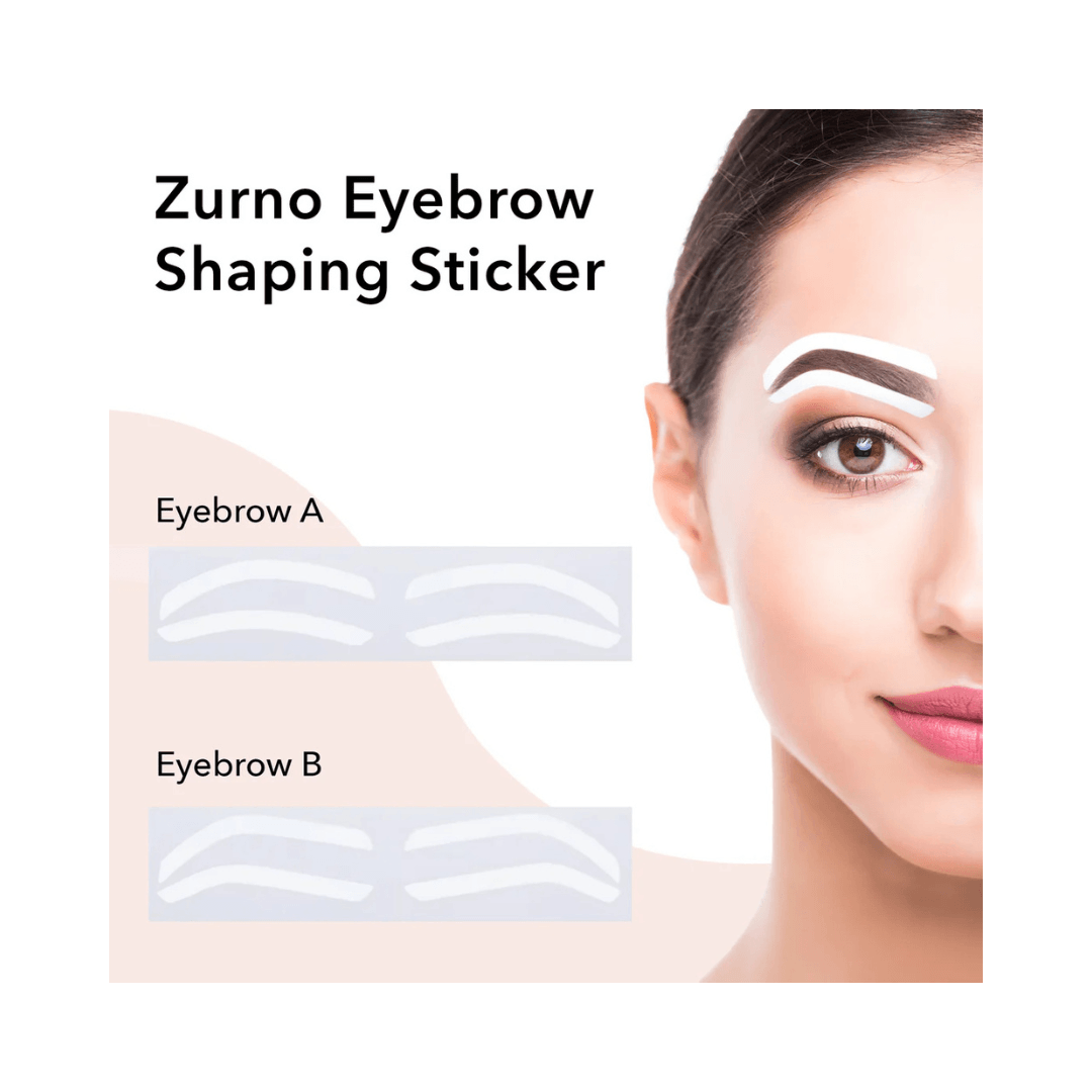 Zurno Eyebrow Shaping Sticker Guide