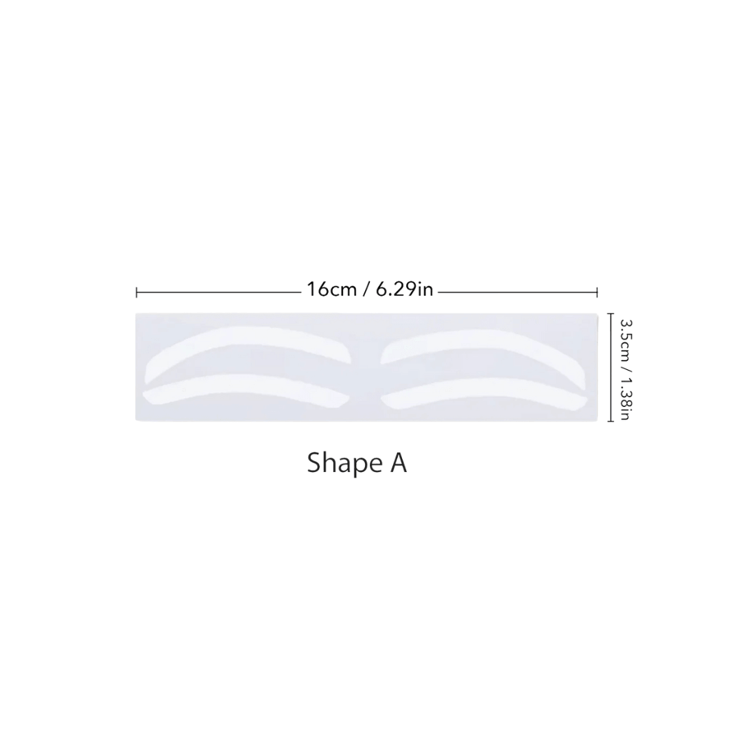Zurno Eyebrow Shaping Sticker Guide