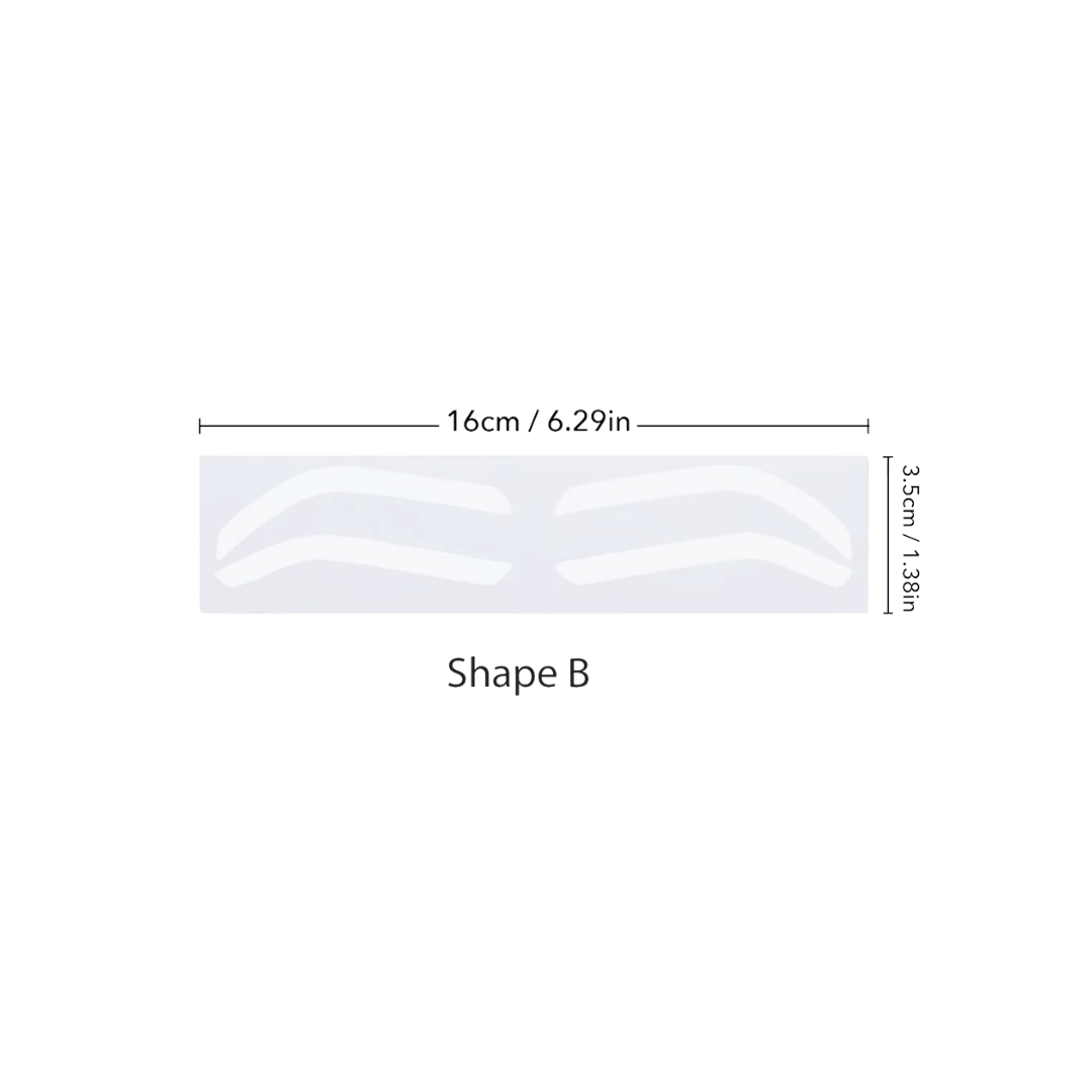 Zurno Eyebrow Shaping Sticker Guide