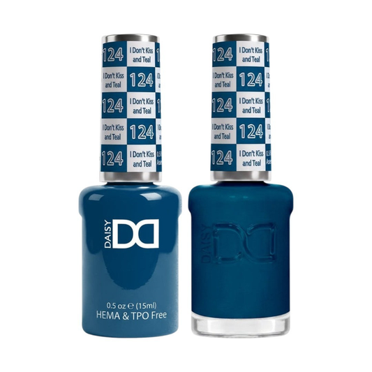 DND I Don't Kiss And Teal #DND124 - HEMA Free & TPO Free Gel & Lacquer